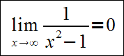 granica funkcji 1/x2-1 