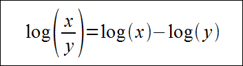 Działania na logarytmach: Logarytm ilorazu