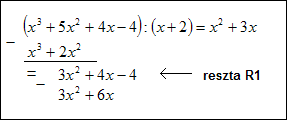 dzielenie wielomianw przykad