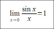Granica sinus x przez x