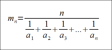 rednia harmoniczna